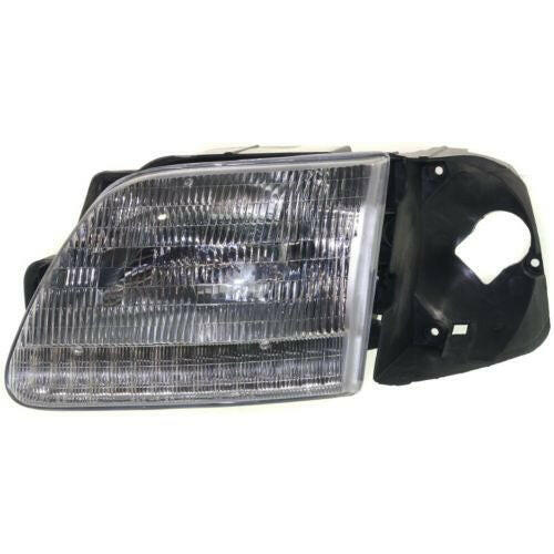 1997 Ford Pickup Head Light LH, Assembly, To 7-96.
