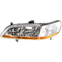 2001-2002 Honda Accord Head Light LH, Lens And Housing, Coupe/Sedan.