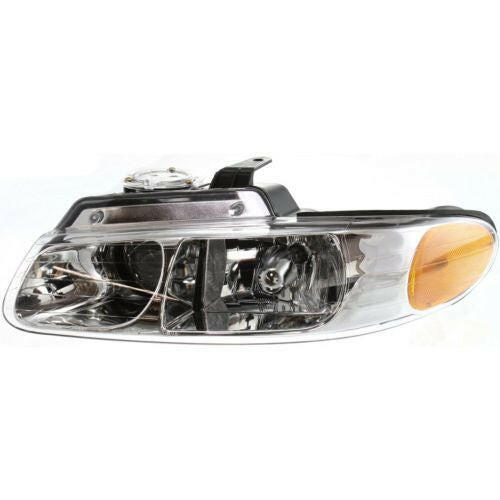 2000 Dodge Caravan Head Light LH, Assembly, Halogen, With Quad Lamps.