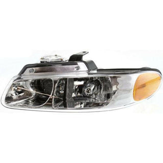 2000 Dodge Caravan Head Light LH, Assembly, Halogen, With Quad Lamps.