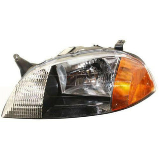 1998-2001 Suzuki Swift Head Light LH, Composite, Lens And Housing, Halogen.