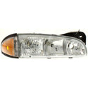 1996-1999 Pontiac Bonneville Head Light RH, Lens/Housing, w/Side Marker.
