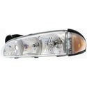 1996-1999 Pontiac Bonneville Head Light LH, Lens/Housing, w/Side Marker.