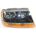 1999-2004 Jeep Grand Cherokee Head Light RH, Assembly, Black Interior.