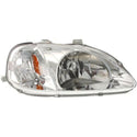 1999-2000 Honda Civic Head Light RH, Lens And Housing.