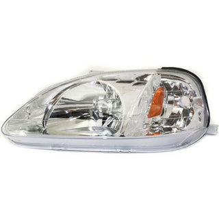 1999-2000 Honda Civic Head Light LH, Lens And Housing.
