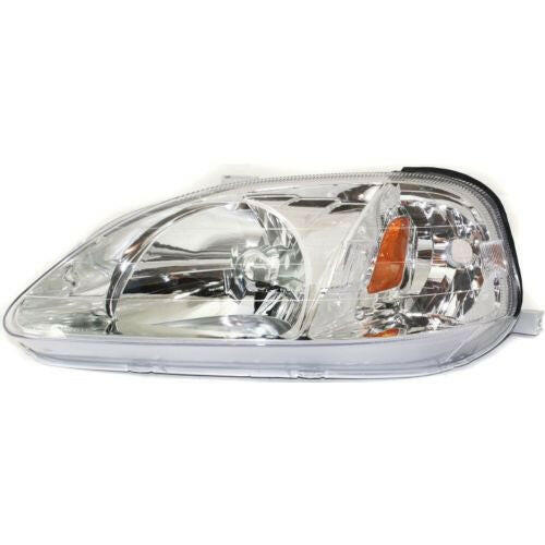 1999-2000 Honda Civic Head Light LH, Lens And Housing.