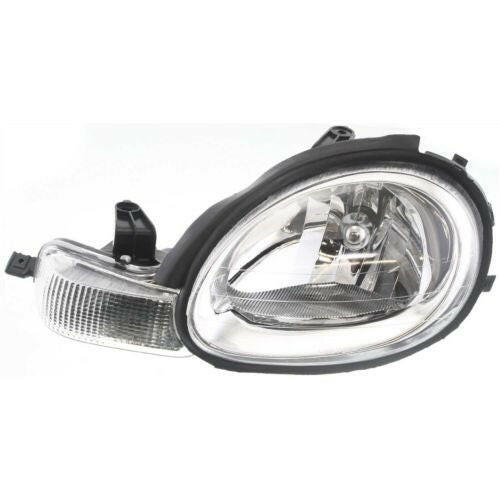 2000-2005 Dodge Neon Head Light LH, Assembly, Halogen, Chrome Interior.