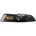 2001-2004 Ford Mustang Head Light RH, Lens And Housing, Black Interior.