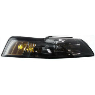 2001-2004 Ford Mustang Head Light RH, Lens And Housing, Black Interior.