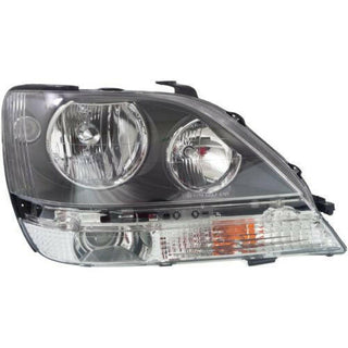 1999-2000 BMW Rx300 Head Light RH, Assembly, Halogen, Black Interior.