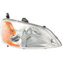 2001-2003 Honda Civic Head Light RH, Lens And Housing, Sedan - Capa.