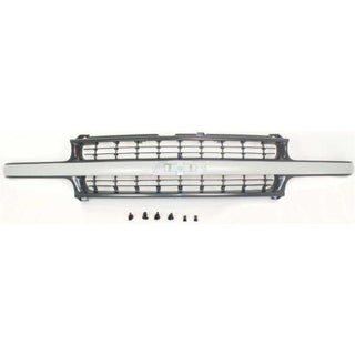 1999-2002 Chevy Silverado Pickup Truck Grille, Black - Classic 2 Current Fabrication