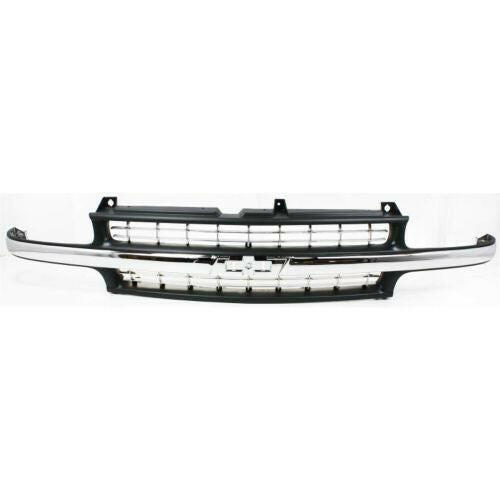 2000-2006 Chevy Tahoe Grille, Cross Bar Insert, Black.