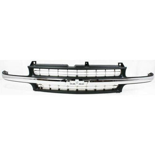 2000-2006 Chevy Tahoe Grille, Cross Bar Insert, Black.