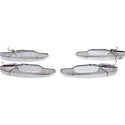 2007-2014 Chevy Silverado Front Door Handle Set, Outside, All Chrome, 4-dr Set.