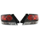 2004-2007 Mitsubishi Lancer Tail Light Assy., Housing, Red Plastic Lens, Set.
