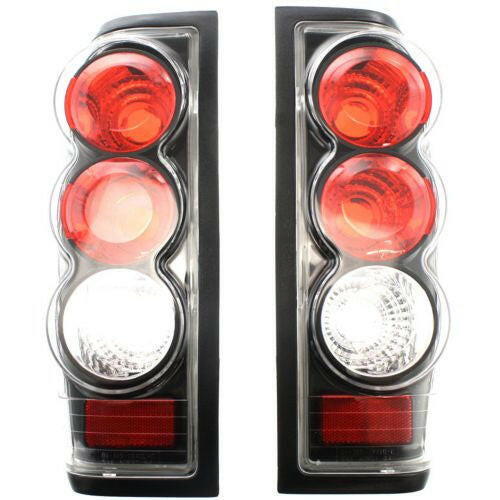 1998-2004 Nissan Frontier Clear Tail Lamp, Lens/Housing, Black Interior.