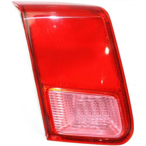 2001-2002 Honda Civic Tail Lamp LH, Inner, Lens/Housing, Clear & Red Lens, Sedan.