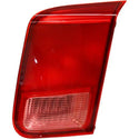2001-2002 Honda Civic Tail Lamp RH, Inner, Lens/Housing, Clear & Red Lens, Sedan.