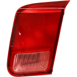 2001-2002 Honda Civic Tail Lamp RH, Inner, Lens/Housing, Clear & Red Lens, Sedan.
