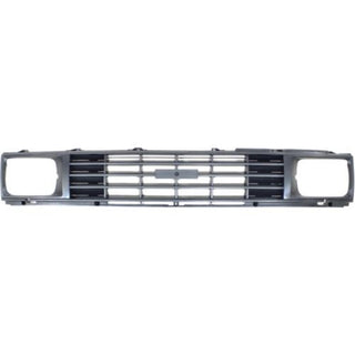 1984-1986 Toyota Pickup Grille, Black Shell/Silver Insert - Classic 2 Current Fabrication