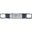 1984-1986 Toyota Pickup Grille, Black Shell/Silver Insert.