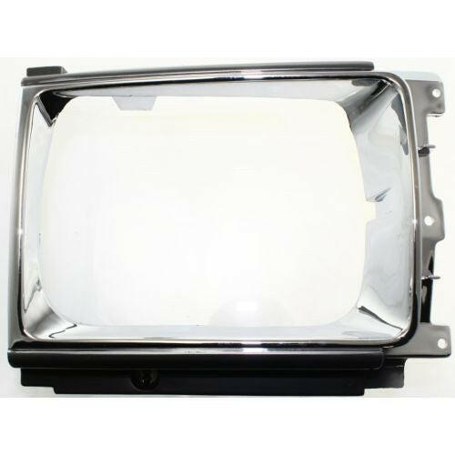 1987-1989 Toyota 4Runner Headlight Door RH, Chrome/painted Black.