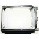 1987-1989 Toyota 4Runner Headlight Door RH, Chrome/painted Black.