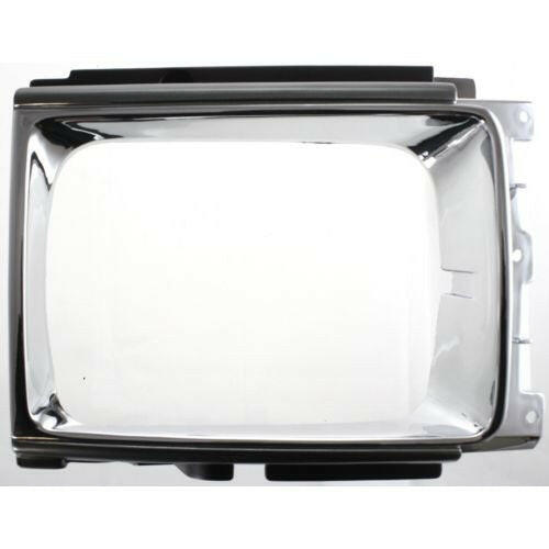 1987-1989 Toyota 4Runner Headlight Door LH, Chrome/painted Black.