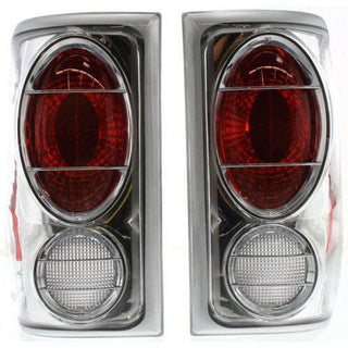 2001-2005 Ford Ranger Clear Tail Lamp, Helmet Design, Chrome, Styleside.