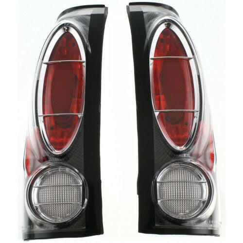 1988-2000 Chevy C/K Full Size Pickup Clear Tail Lamp, Set, Carbon Fiber.