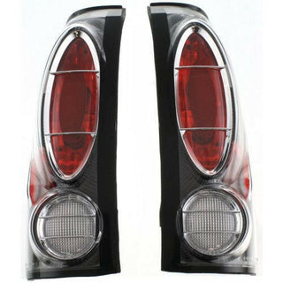 1988-2000 Chevy C/K Full Size Pickup Clear Tail Lamp, Set, Carbon Fiber.