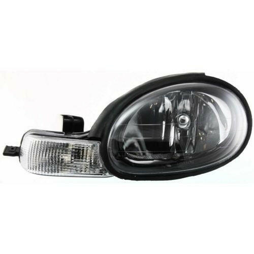 2000-2005 Dodge Neon Head Light LH, Assembly, Halogen, Black Interior.