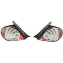 2003-2005 Dodge Neon Clear Tail Lamp, Led Design, Chrome, Set Of 2.