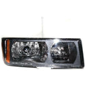 2002-2006 Chevy Avalanche Head Light RH, Halogen, w/Body Cladding.