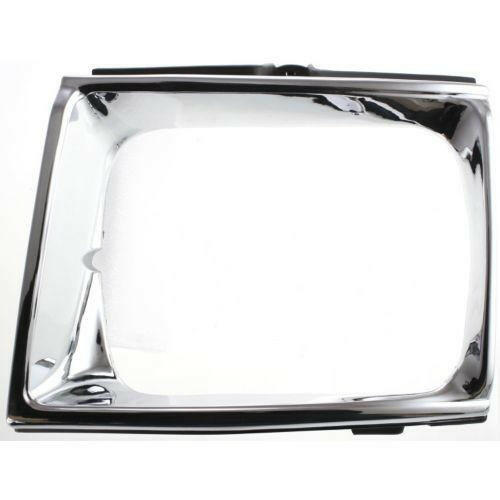 1989-1991 Toyota Pickup Headlight Door RH, 4wd, Chrome, Black.