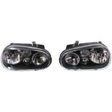 1999-2005 Volkswagen Golf Clear Head Light, w/Out Fog Lamp, Set Of 2 - Classic 2 Current Fabrication