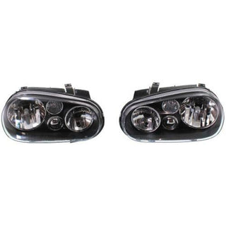 1999-2005 Volkswagen Golf Clear Head Light, w/Out Fog Lamp, Set Of 2 - Classic 2 Current Fabrication