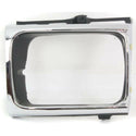 1992-1995 Toyota Pickup Headlight Door RH, 4wd, Chrome/black.