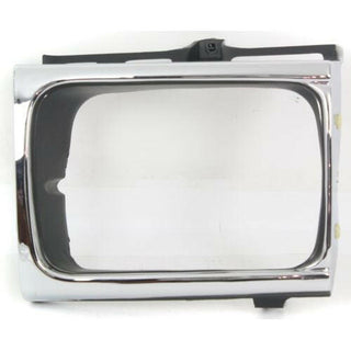 1992-1995 Toyota Pickup Headlight Door RH, 4wd, Chrome/black.