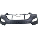 2013-2016 Hyundai Santa Fe Front Bumper Cover, Upper, Primed, Exc Sport.