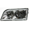 2000-2004 Volvo S40 Head Light LH, Assembly, Chrome Interior.