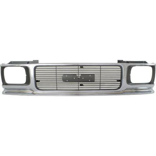1991-1993 GMC Sonoma Grille, Chrome Shell/gray Insert.