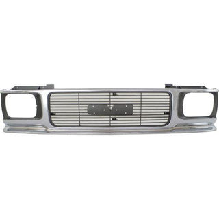 1991-1993 GMC Sonoma Grille, Chrome Shell/gray Insert - Classic 2 Current Fabrication