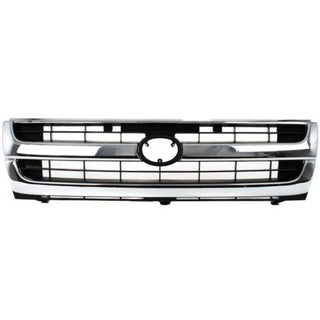 1997-2000 Toyota Tacoma Grille, Chrome Shell/Black - Classic 2 Current Fabrication