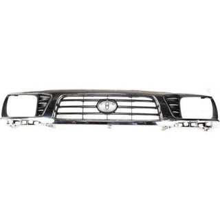 1995-1997 Toyota Tacoma Grille, Chrome Shell/Black - Classic 2 Current Fabrication