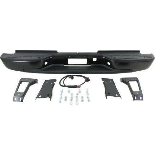 2001-2007 GMC Sierra Step Bumper, Assy, Black, Steel, Fleetside.