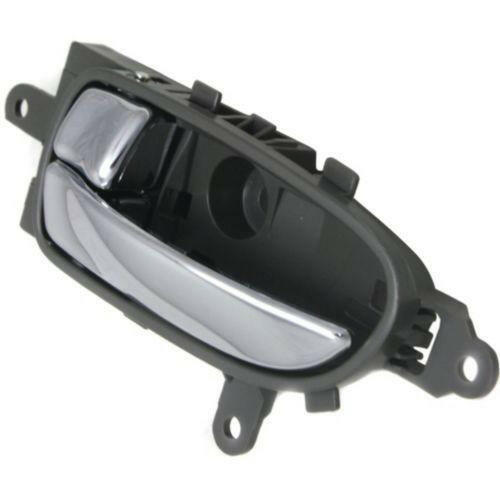 2009-2014 Nissan Maxima Front Door Handle LH, Chrome Lever/Gray Bezel.