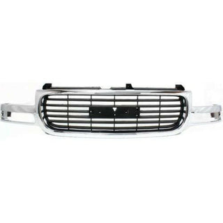 2000-2006 GMC Yukon Grille, Chrome Shell/Black Insert.